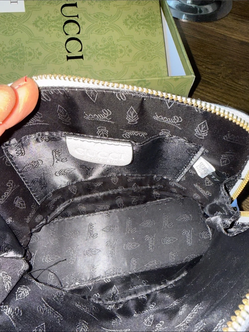 GUCCI Azalea Calfskin Mini Horsebit 1955 with the original paperwork box & dusty